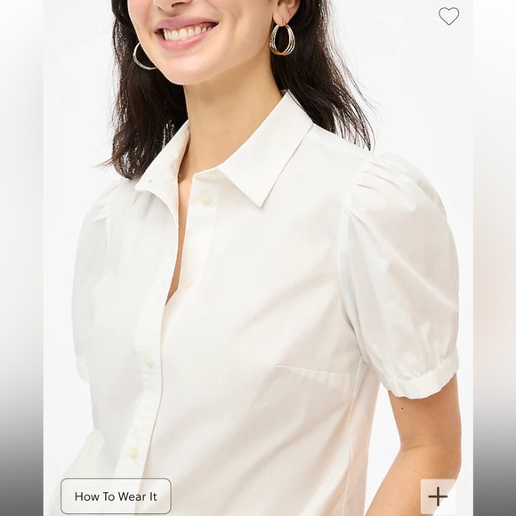 J. Crew Striped Short Sleeve Blouse - Picture 6 of 7